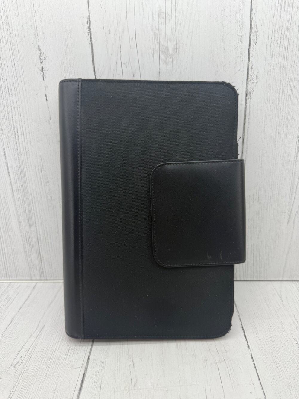 365 Franklin Covey Black Nylon Fabric Organizer Binder Calendar Planner 10" x 7"